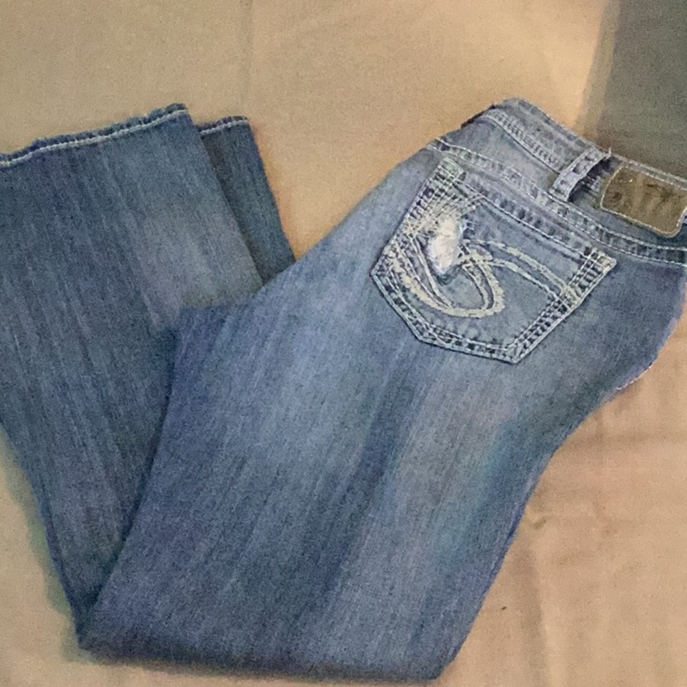 Silver jeans